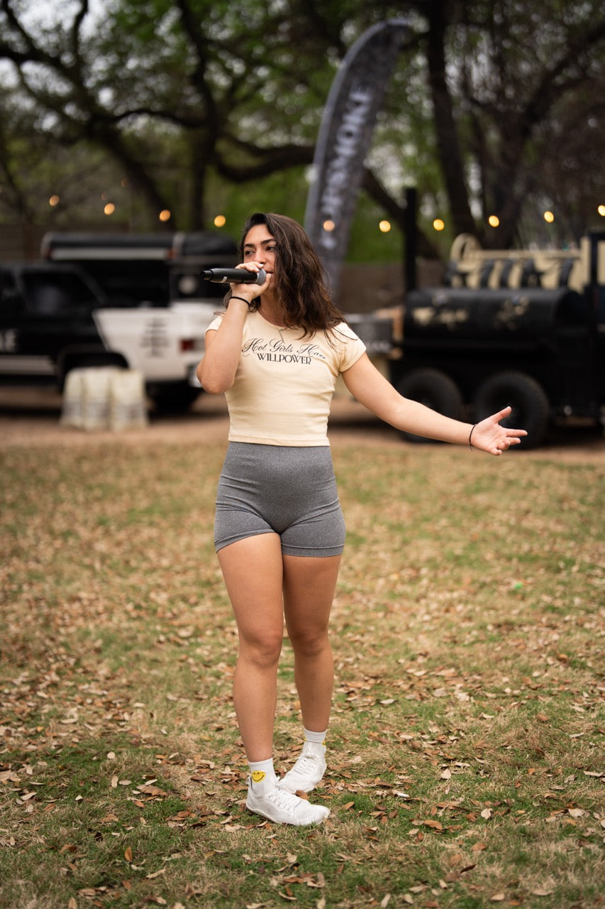 Hot Girls Have Willpower Crop Top